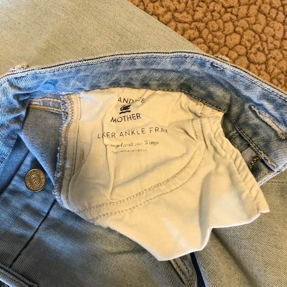 Mother The Looker Ankle Frey Jeans The Angel with no Wings. Limited edition 🔥 - Picture 7 of 9